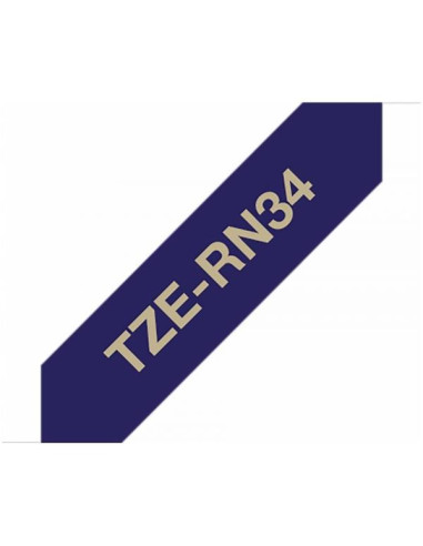 NASTRO IN TESS 12 MM ORO SU BLU 4M