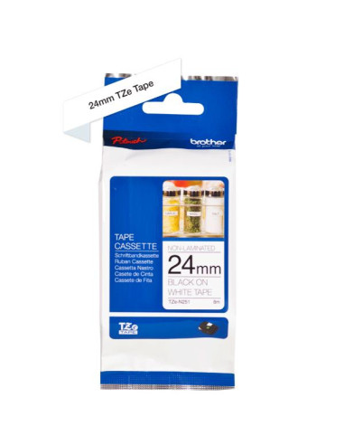 NASTRO 24MM NON LAMINATO NERO BIANC