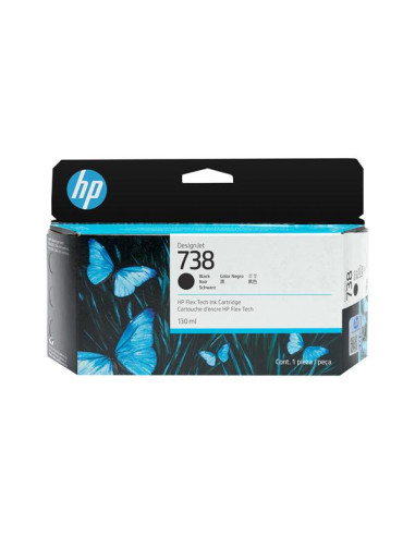 HP 738 130-ML BLACK DESIGNJET INK