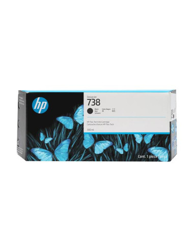 HP 738 300-ML BLACK DESIGNJET INK