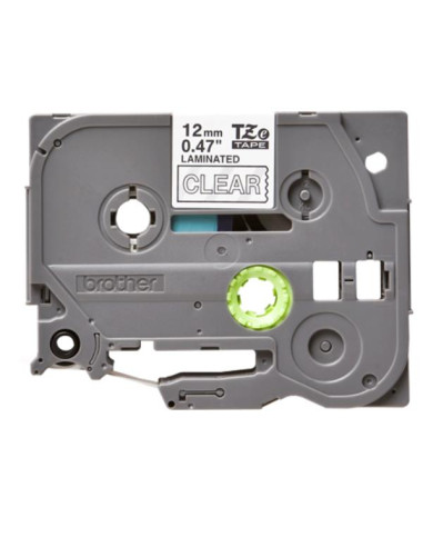 NASTRO DA 12MM BIANCO SU TRASPARENT