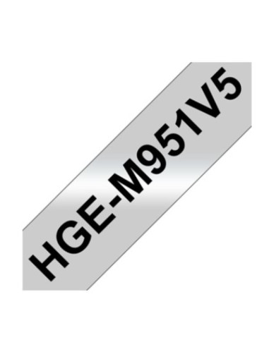 NASTRO HG DA 24MM NERO ARGENTO 5PZ