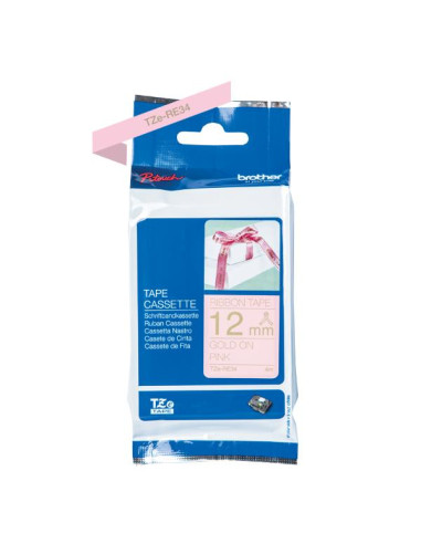 NASTRO IN TESS 12 MM ORO SU ROSA 4M