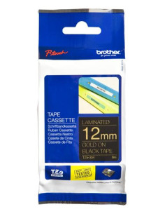 NASTRO LAMIN 12MM ORO SU NERO