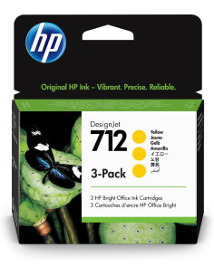 HP 712 3-PACK 29-ML YELLOW...