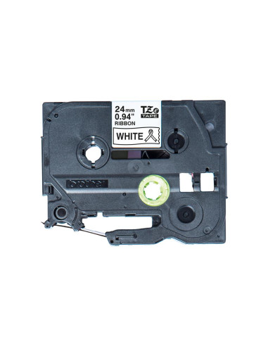 NASTRO TESSUTO NERO  BIANCO 24 MM