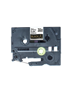 NASTRO TESSUTO ORO SU NERO...