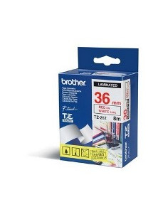 NASTRO TZ 36MM ROSSO SU BIANCO