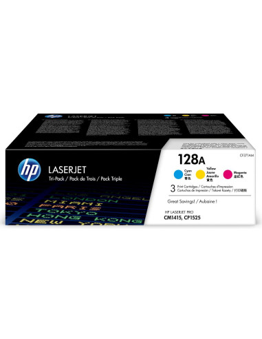 HP 128A CYM TRI-PACK LASERJET TONE