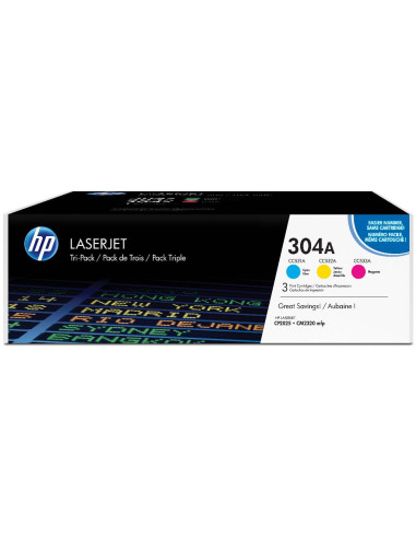 HP 304A CYM TRI-PACK LASERJET TONE