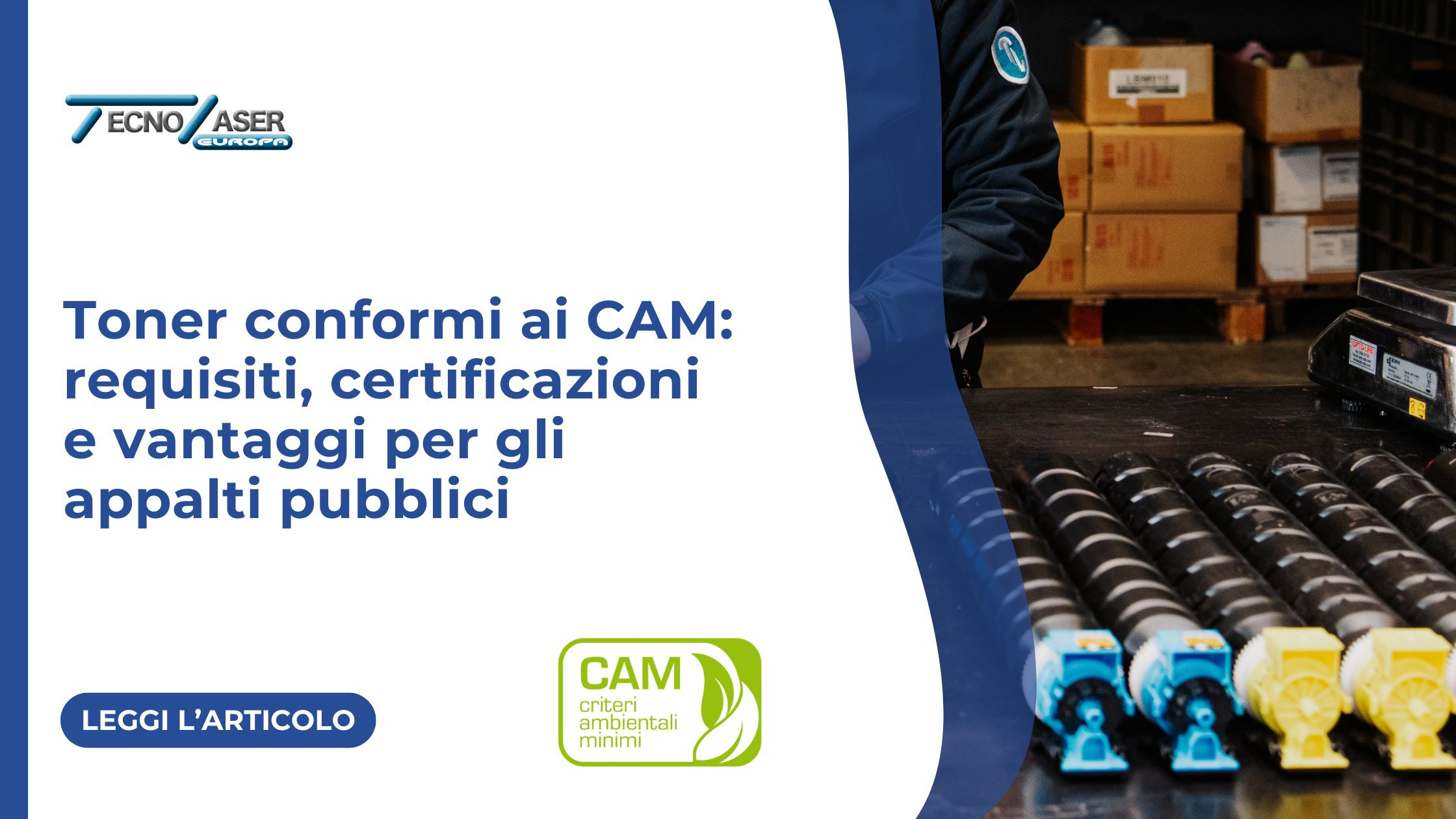 Toner conformi ai CAM: requisiti, certificazioni e vantaggi per gli appalti pubblici